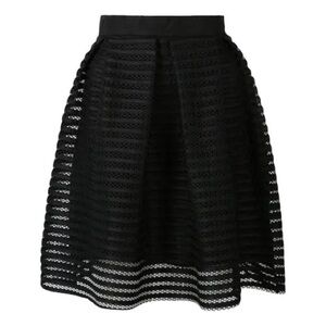 Maje Black Lace Skirt